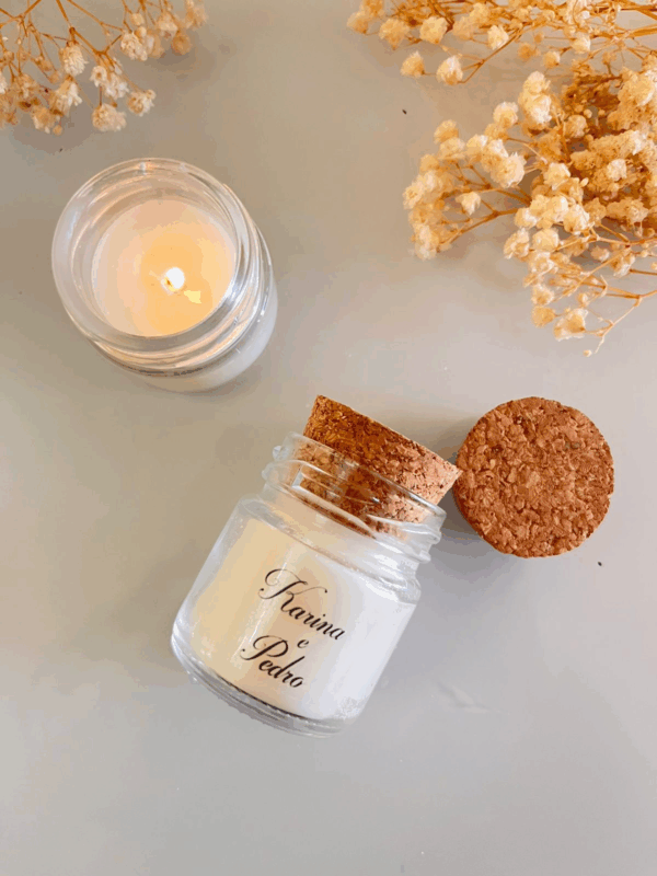 Vela aromática com rolha de cortiça - Imagem 3