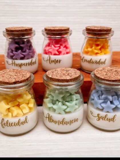 Vela aromática de 100g com estrelinha