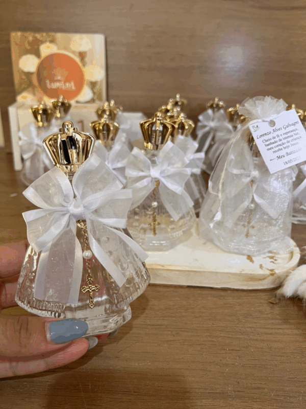 Nossa senhora de vidro com terço e laço 80ml - Image 2
