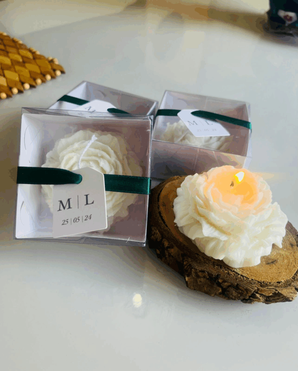 Lembracinha com vela aromática de Rosa com Caixa 60g - Image 2