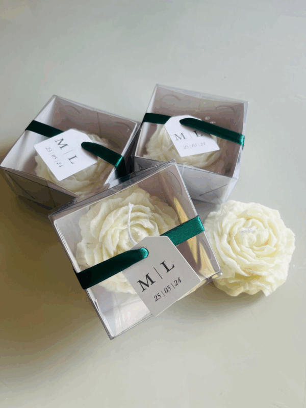 Lembracinha com vela aromática de Rosa com Caixa 60g - Image 4