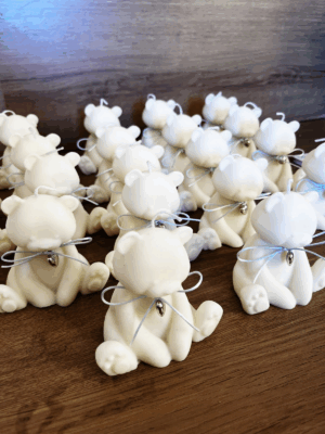 Vela aromática de urso 100 g com caixa